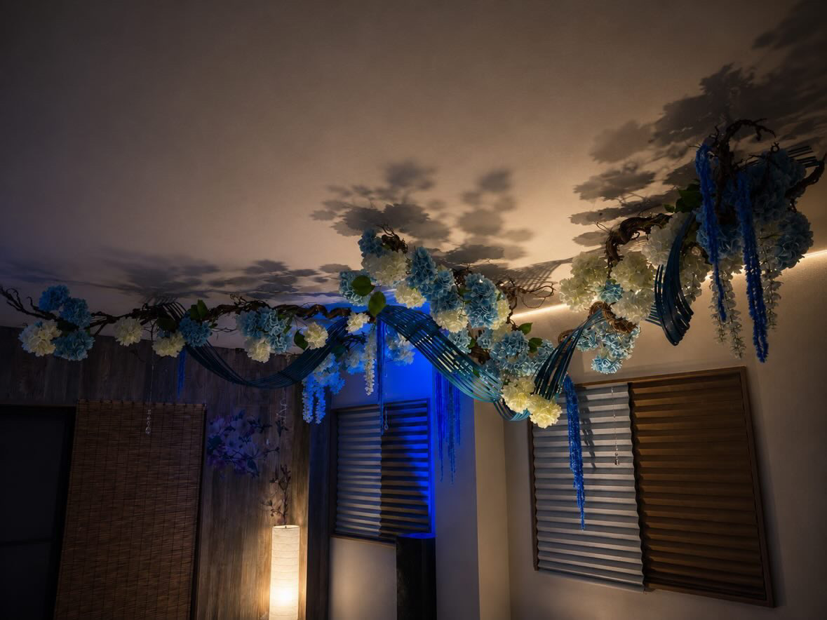 紫陽花の天景